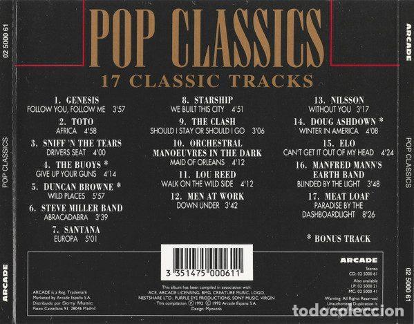 CDs de m&uacute;sica: Various &ndash; Pop Classics (CD, Arcade 02 5000 61) - Foto 4