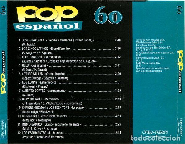 CDs de m&uacute;sica: Various &ndash; Pop Espa&ntilde;ol 60 (CD, Orbis POP-41) - Foto 3