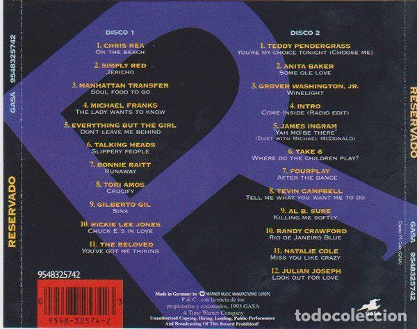 CDs de m&uacute;sica: Various &ndash; Reservado (CD, Gasa 9548325742) - Foto 3