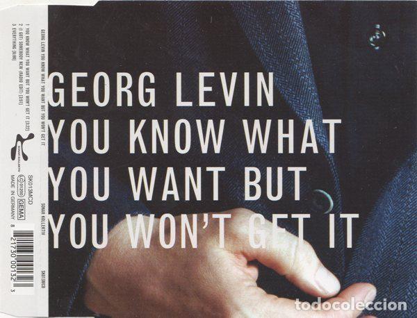 Music CDs: Georg Levin &ndash; You Know What You Want But You Won't Get It (CD, Sonar Kollektiv SK013MCD)