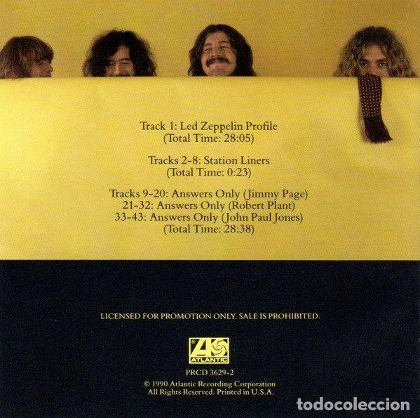 CDs de m&uacute;sica: Led Zeppelin &ndash; Profiled (CD, Atlantic PRCD 3629-2) - Foto 4