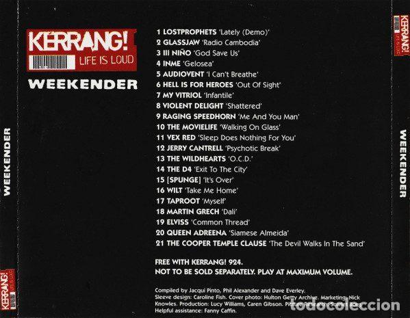 CDs de m&uacute;sica: Various &ndash; Kerrang! Weekender (CD, Kerrang! none) - Foto 2