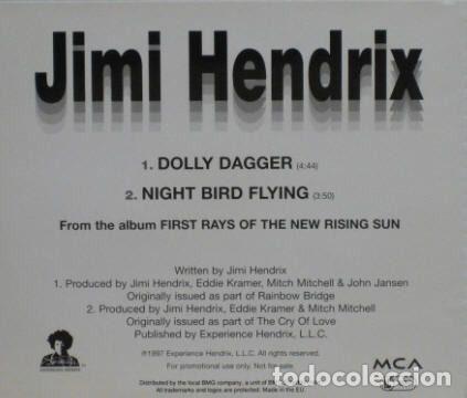 CDs de m&uacute;sica: Jimi Hendrix &ndash; Dolly Dagger / Night Bird Flying (CD, MCA Records SAM 102)