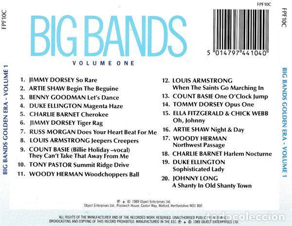 CDs de m&uacute;sica: Various &ndash; Big Bands Golden Era Volume I (CD, Compact Classics FPF10C) - Foto 3