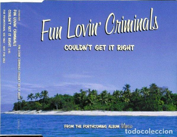 CDs de Musique: Fun Lovin' Criminals &ndash; Couldn't Get It Right (CD, Chrysalis CDCHSDJ 5114)