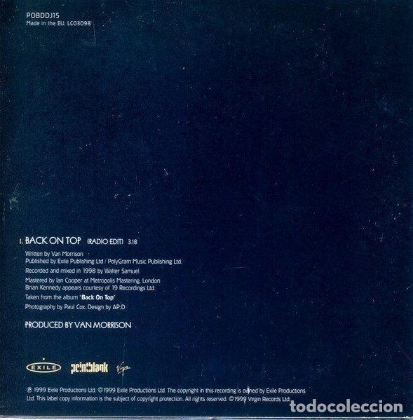 CDs de m&uacute;sica: Van Morrison &ndash; Back On Top (CD, Virgin POBDDJ15) - Foto 2