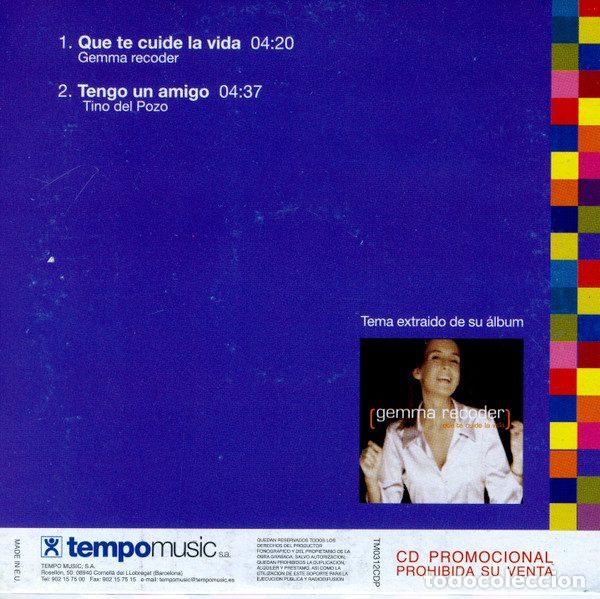 CDs de m&uacute;sica: Gemma Recoder &ndash; Que Te Cuide La Vida (CD, Tempo Music TM0312CDP) - Foto 2