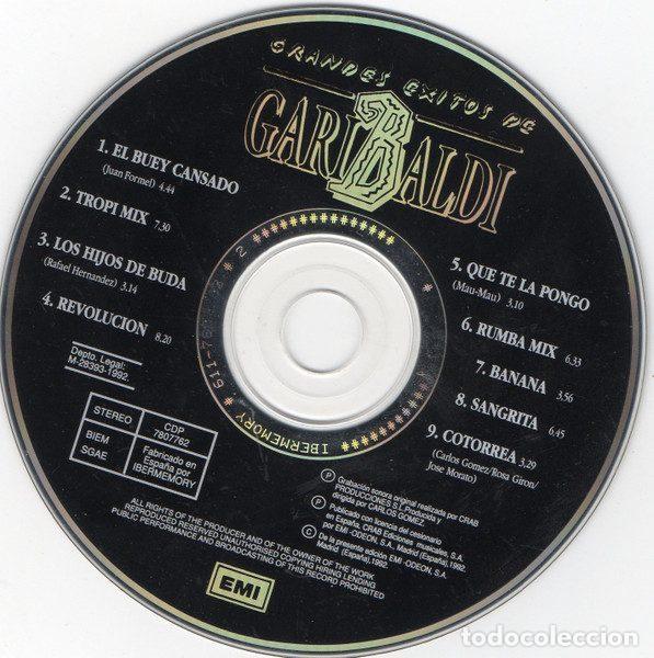 CDs de m&uacute;sica: Garibaldi &ndash; Grandes Exitos De Garibaldi (CD, EMI 7807762) - Foto 3