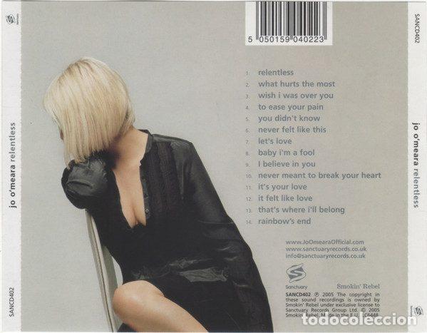 CDs de m&uacute;sica: Jo OMeara &ndash; Relentless (CD, Sanctuary SANCD402) - Foto 6