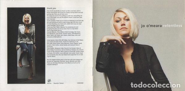 CDs de m&uacute;sica: Jo OMeara &ndash; Relentless (CD, Sanctuary SANCD402) - Foto 8