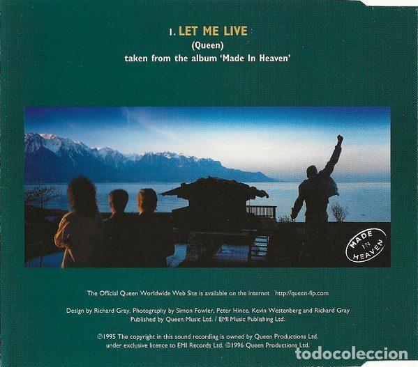 CDs de m&uacute;sica: Queen &ndash; Let Me Live (CD, Parlophone CDQUEENDJ 24) - Foto 3