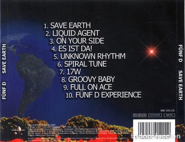 CDs de m&uacute;sica: F&uuml;nf D &ndash; Save Earth (CD, Millennium Records MILL 120-CD) - Foto 5