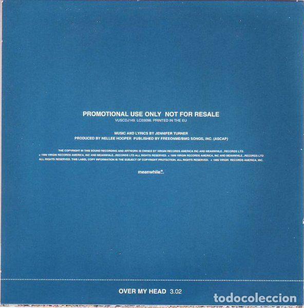 CDs de m&uacute;sica: Furslide &ndash; Over My Head (CD, Virgin VUSCDJ149) - Foto 2