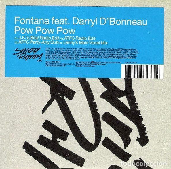Musik-CDs: Fontana Feat. Darryl D'Bonneau &ndash; Pow Pow Pow (CD, Strictly Rhythm UK SRUKCD01)
