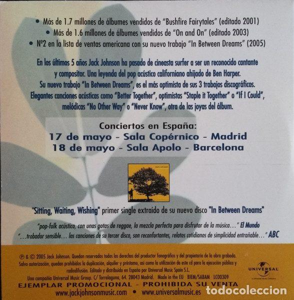 CDs de m&uacute;sica: Jack Johnson &ndash; Sitting, Waiting, Wishing (CD, Universal none) - Foto 2