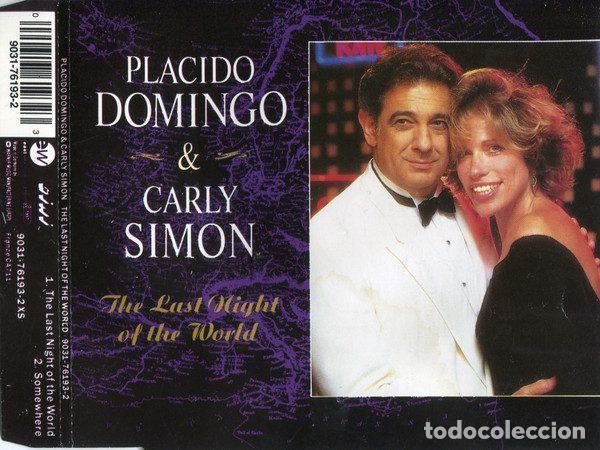 Music CDs: Placido Domingo & Carly Simon &ndash; The Last Night Of The World (CD, EastWest 9031-76193-2)