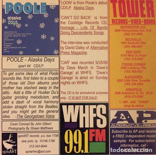 CDs de m&uacute;sica: Poole &ndash; Loon (CD, spinART Records promo) - Foto 2