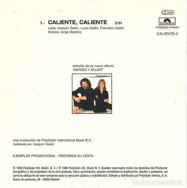 CDs de m&uacute;sica: Pimpinela &ndash; Caliente, Caliente (CD, Polydor CALIENTE-2 ) - Foto 2