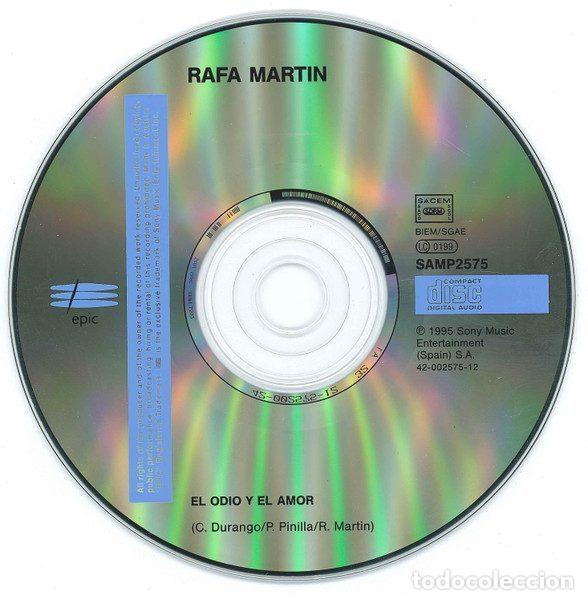 CDs de m&uacute;sica: Rafa Mart&iacute;n &ndash; El Odio y El Amor (CD, Epic SAMP 2575) - Foto 3