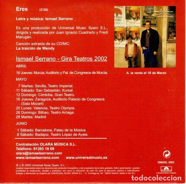 CDs de m&uacute;sica: Ismael Serrano &ndash; Eres (CD, Polydor ISMAEL 2002) - Foto 2