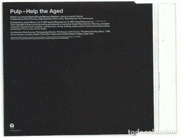 CDs de m&uacute;sica: Pulp &ndash; Help The Aged (CD, Island Records CIDDJ 679) - Foto 3