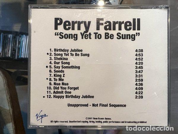 Music CDs: Perry Farrell &ndash; Song Yet To Be Sung (CDr, Virgin none)
