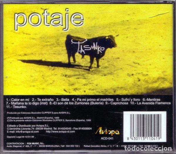 CDs de m&uacute;sica: Potaje &ndash; Tasunko (CD, Avispa ACD-041) - Foto 2
