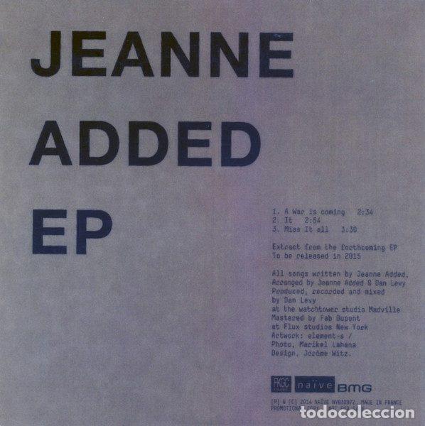 CDs de m&uacute;sica: Jeanne Added &ndash; EP (CDr, Na&iuml;ve none) - Foto 2