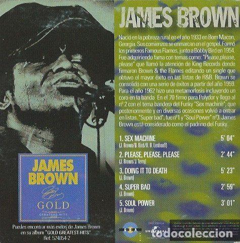 CDs de m&uacute;sica: James Brown &ndash; James Brown (CD, GDA Pro GDA BROWN) - Foto 2
