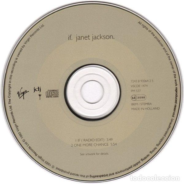 CDs de m&uacute;sica: Janet Jackson &ndash; If (CD, Virgin VSCDE 1474) - Foto 3