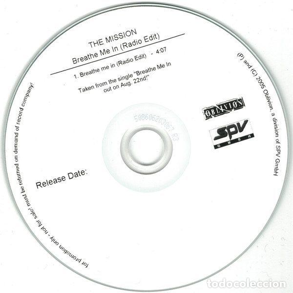 CD de M&uacute;sica: The Mission &ndash; Breathe Me In (CDr, Oblivion none)