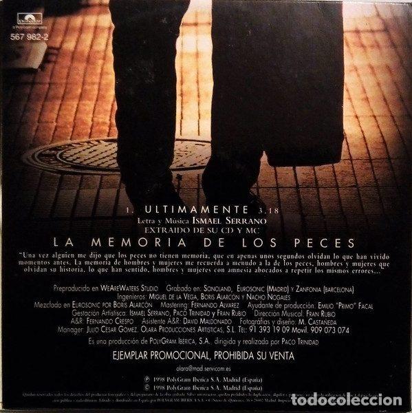 CDs de m&uacute;sica: Ismael Serrano &ndash; Ultimamente (CD, Polydor 567 982-2) - Foto 3
