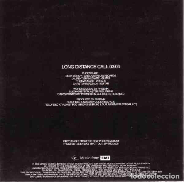 CDs de m&uacute;sica: Phoenix &ndash; Long Distance Call (CD, Source SOURCDJ 121) - Foto 2