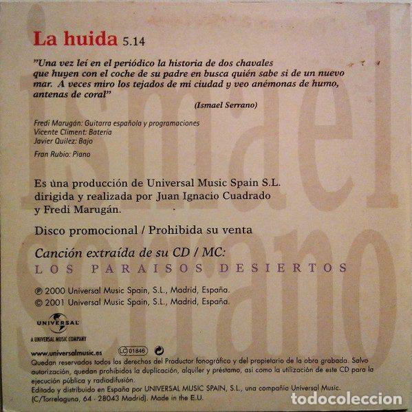 CDs de m&uacute;sica: Ismael Serrano &ndash; La Huida (CD, Universal 240101) - Foto 2