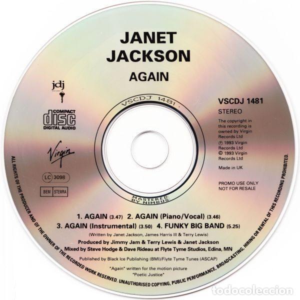 Music CDs: Janet Jackson &ndash; Again (CD, Virgin VSCDJ 1481)