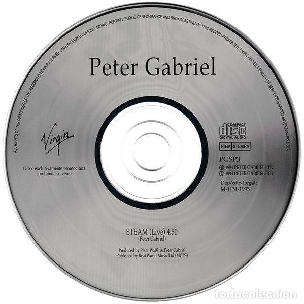 CDs de m&uacute;sica: Peter Gabriel &ndash; Steam (Live) (CD, Virgin PGSP3) - Foto 2