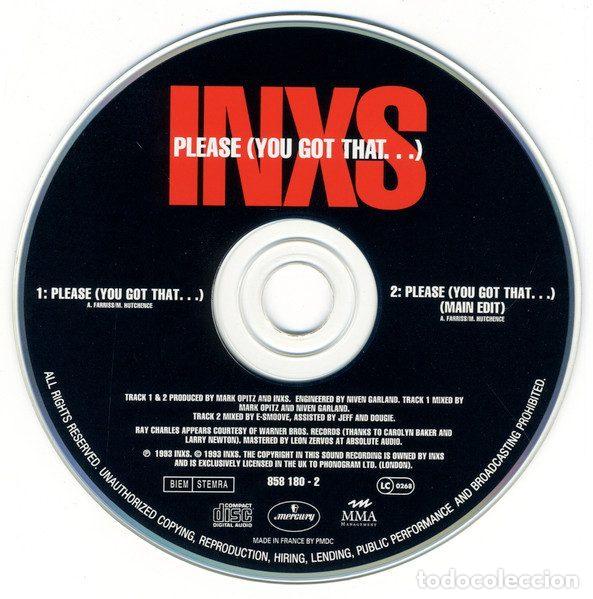 CDs de m&uacute;sica: INXS &ndash; Please (You Got That...) (CD, Mercury 858 180-2) - Foto 3
