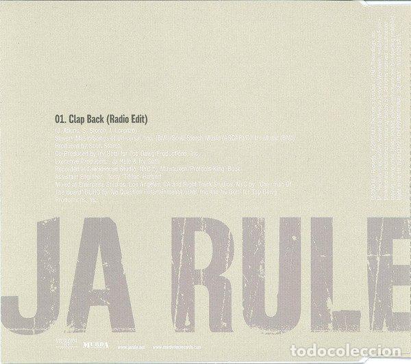 CDs de m&uacute;sica: Ja Rule &ndash; Clap Back (CD, Murder Inc Records RULECDP2) - Foto 2