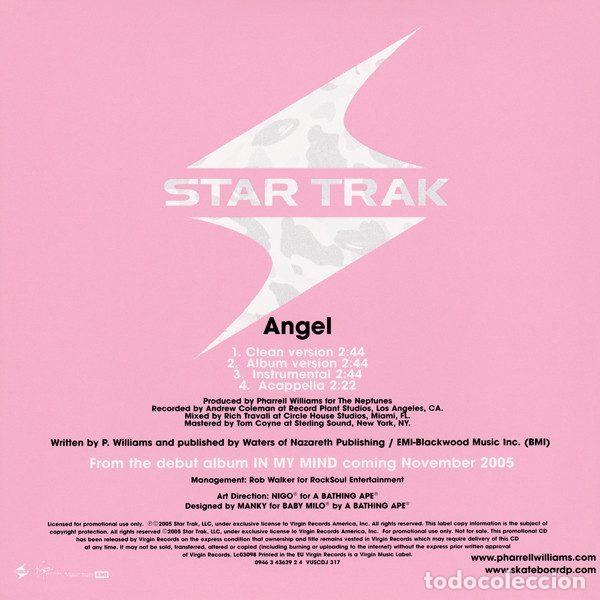 CDs de m&uacute;sica: Pharrell &ndash; Angel (CD, Virgin VUSCDJ 317) - Foto 2