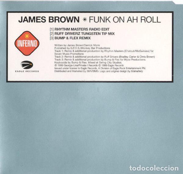 CDs de m&uacute;sica: James Brown &ndash; Funk On Ah Roll (CD, Eagle Records EAGXA073) - Foto 2