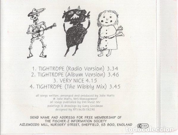 CDs de m&uacute;sica: Fischer-Z &ndash; Tightrope (CD, Electrola 1C 7243) - Foto 3