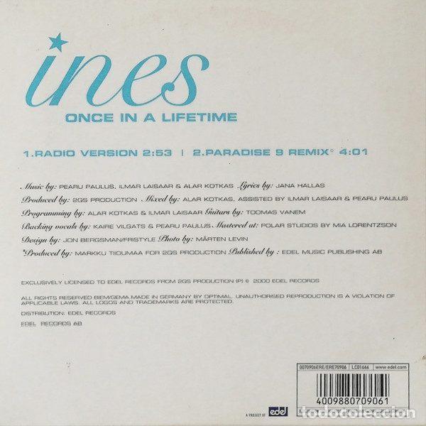 CDs de m&uacute;sica: Ines &ndash; Once In A Lifetime (CD, Edel Records 0070906ERE) - Foto 2