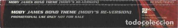 CDs de m&uacute;sica: Moby &ndash; James Bond Theme (Mobys Re-Version) (CD, Mute RCDMUTE210) - Foto 3
