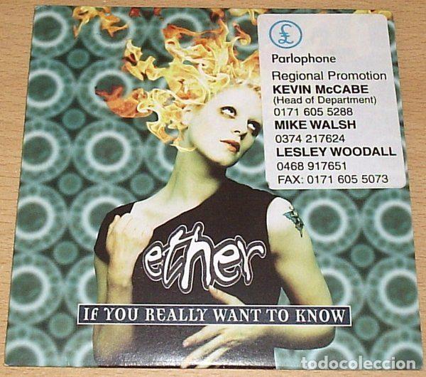 CDs de m&uacute;sica: Ether &ndash; If You Really Want To Know (CD, Parlophone CDRDJ 6468) - Foto 2