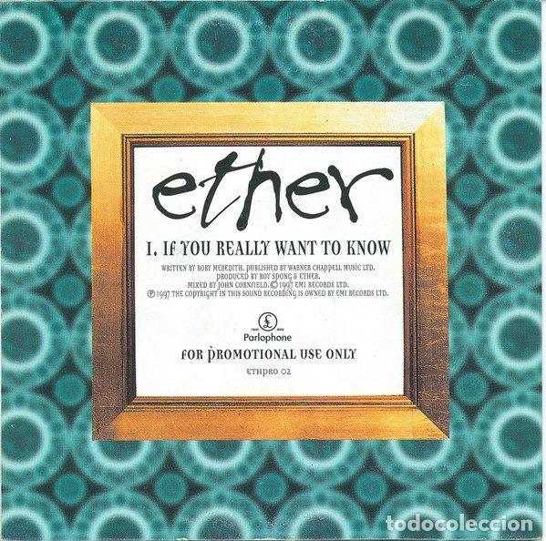 CDs de m&uacute;sica: Ether &ndash; If You Really Want To Know (CD, Parlophone ETHPRO 02) - Foto 2
