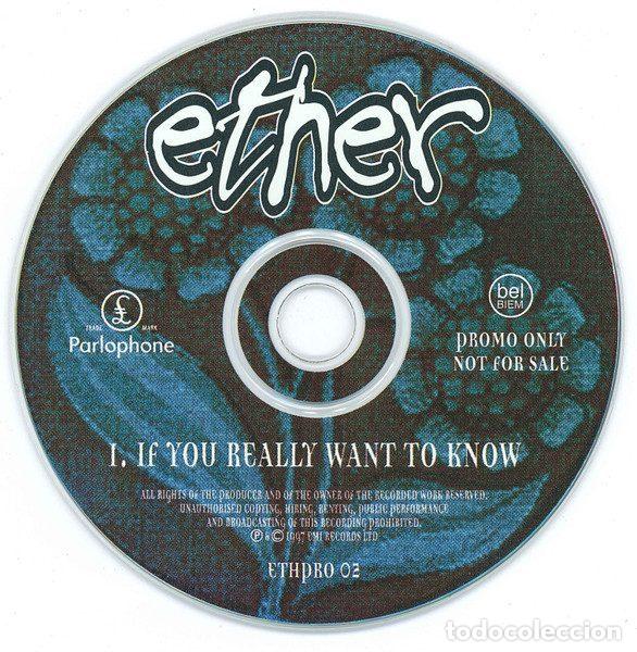 CDs de m&uacute;sica: Ether &ndash; If You Really Want To Know (CD, Parlophone ETHPRO 02) - Foto 3