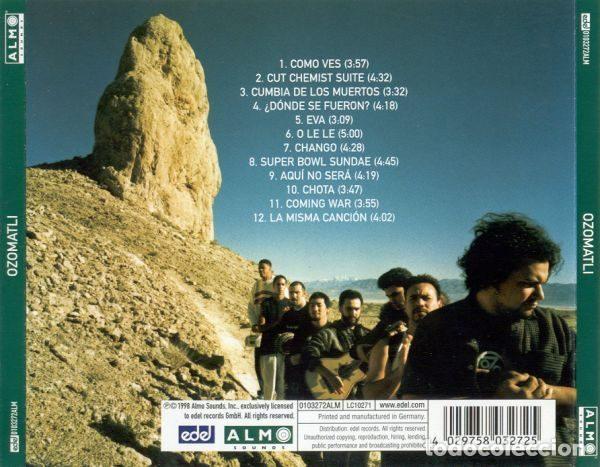 CDs de m&uacute;sica: Ozomatli &ndash; Ozomatli (CD, Almo Sounds 0103272ALM) - Foto 3