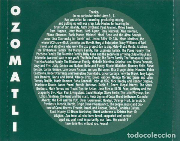 CDs de m&uacute;sica: Ozomatli &ndash; Ozomatli (CD, Almo Sounds 0103272ALM) - Foto 5
