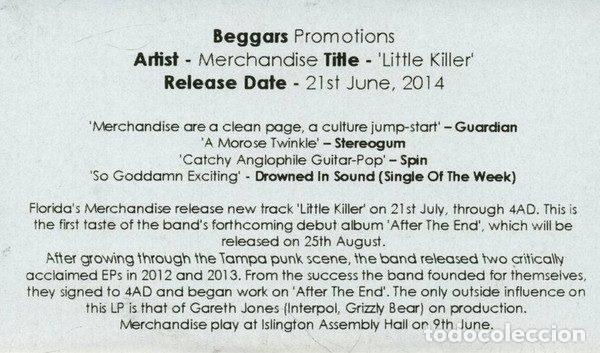 CDs de m&uacute;sica: Merchandise &ndash; Little Killer (CDr, 4AD none) - Foto 3