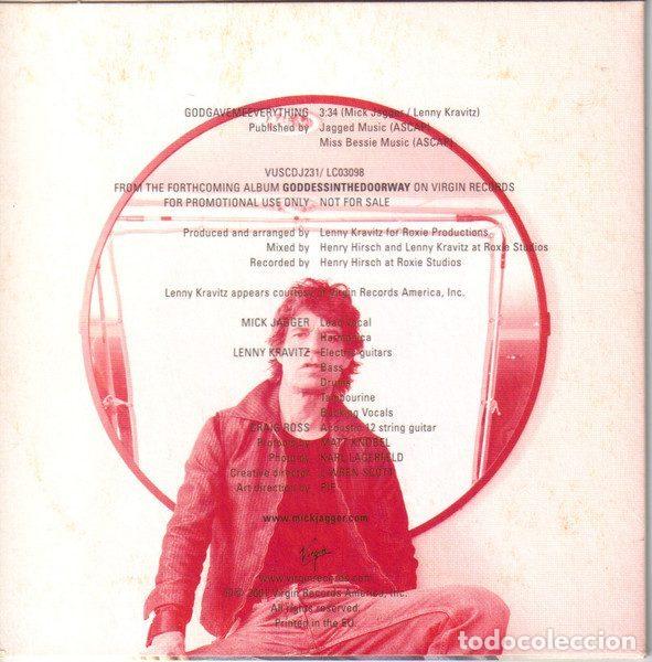 CDs de m&uacute;sica: Mick Jagger &ndash; Godgavemeeverything (CD, Virgin VUSCDJ231) - Foto 3